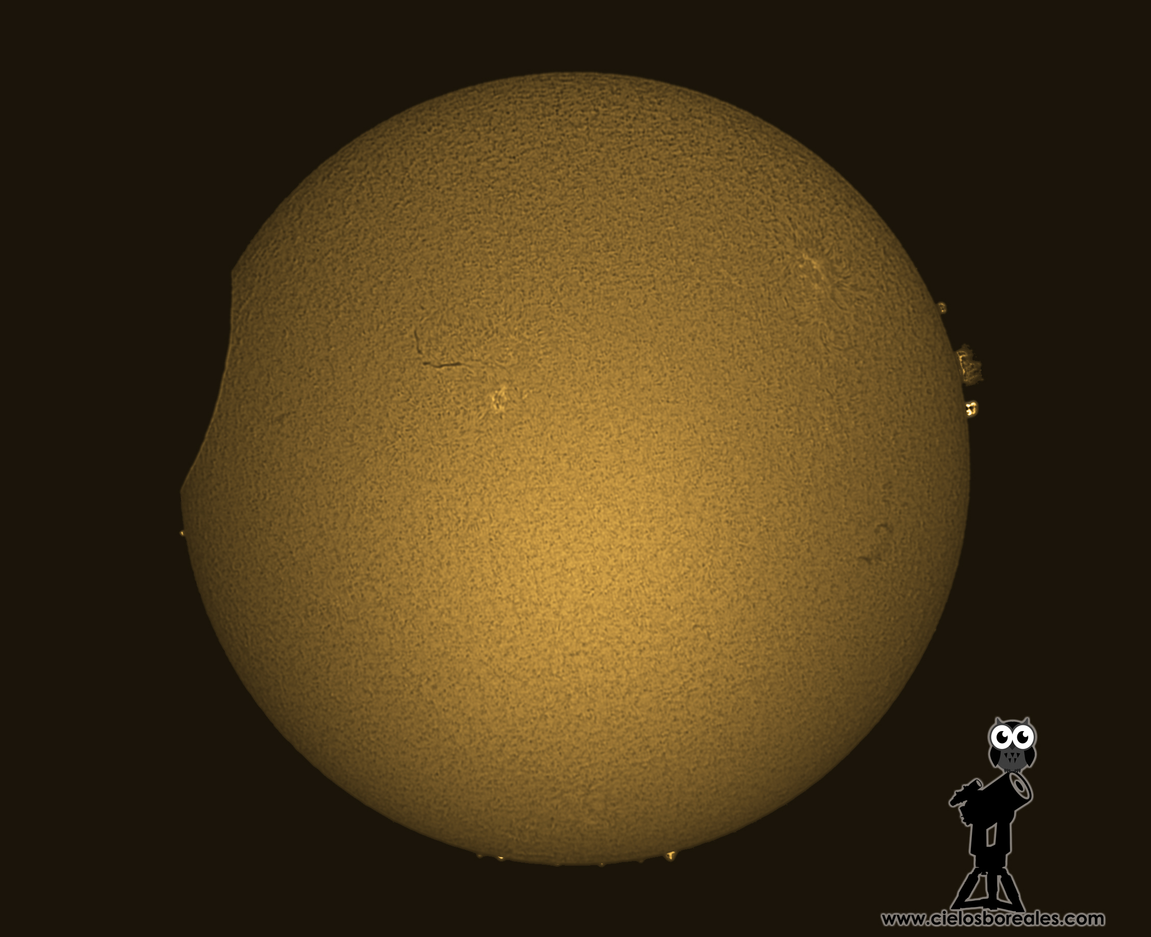 Eclipse parcial de Sol 10/6/2021